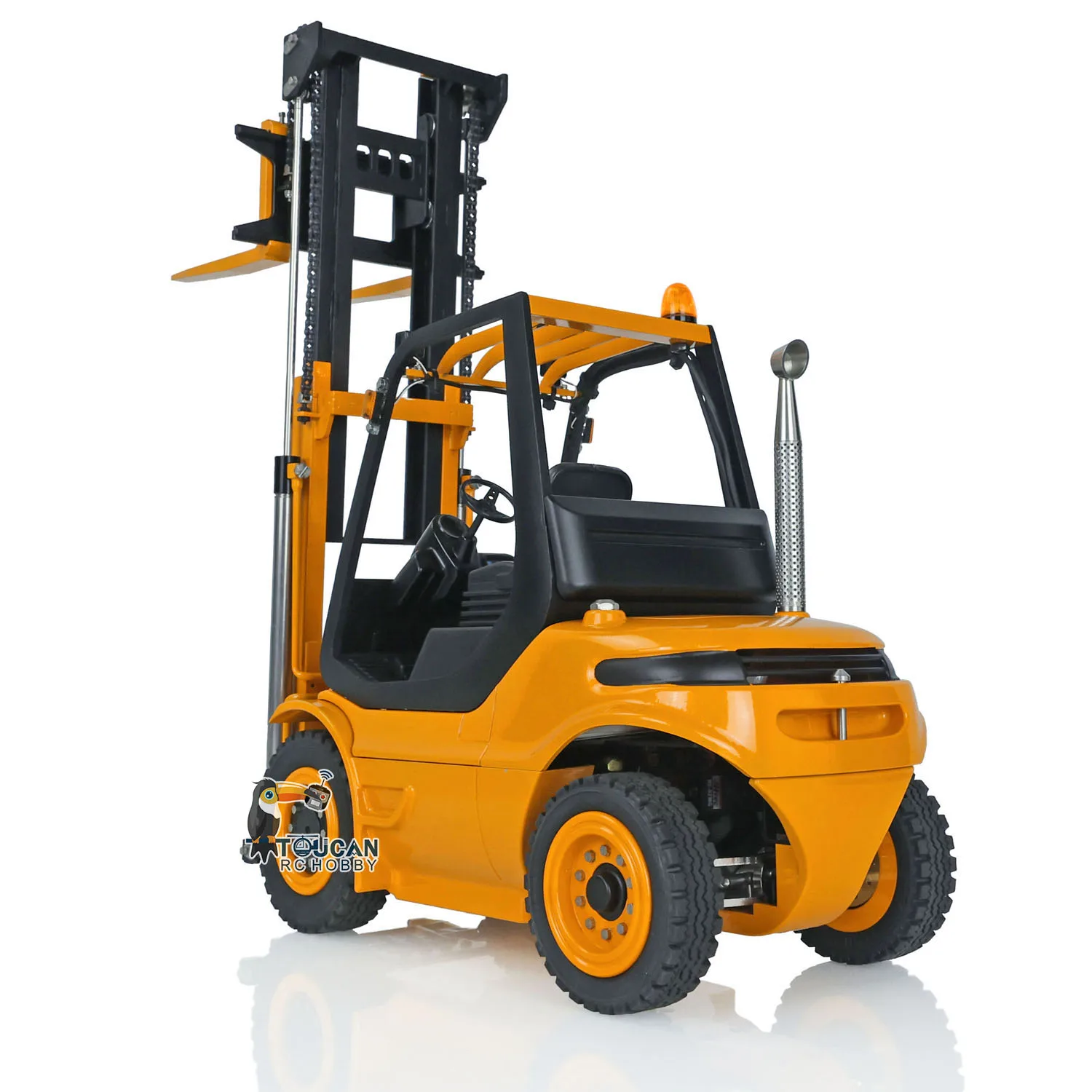 LESU RC Hydraulic 1/14 Forklift Truck Radio Control Transfer Car RTR Model Light Sound Systems Battery Toy Gift THZH1380 3