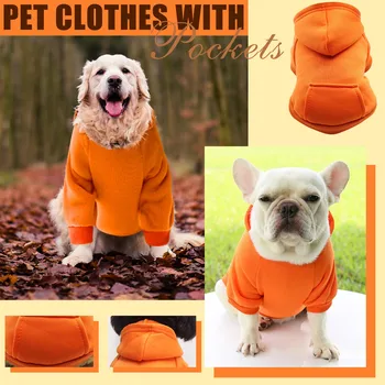 Ubrania dla psów zima z kieszonką bluzy dla psa stałe miękkie ciepłe ubrania dla psów dla małych psów płaszcz odzież dla psów Chihuahua artykuły dla psów tanie i dobre opinie CN (pochodzenie) 100 bawełna Jesień zima SPORT clothes for dogs for winter