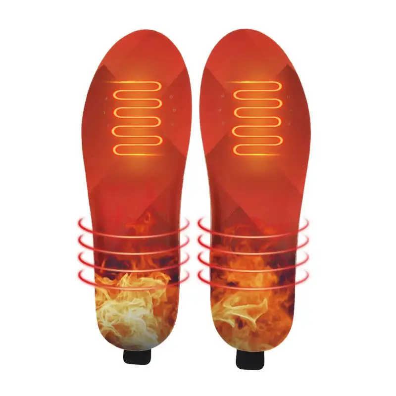 3300mAh Heated Insole USB Rechargeable Smart Remote Control Foot Warmer Can Be Cut To Size Heated Insoles For Motorcycle Skiing heated shoe insoles