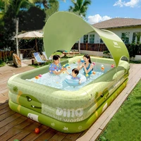 Grande piscine gonflable pliable, Portable, intérieur et extérieur, jardin familial, bain d'eau, jouet pour enfant et adulte, cadeau 1
