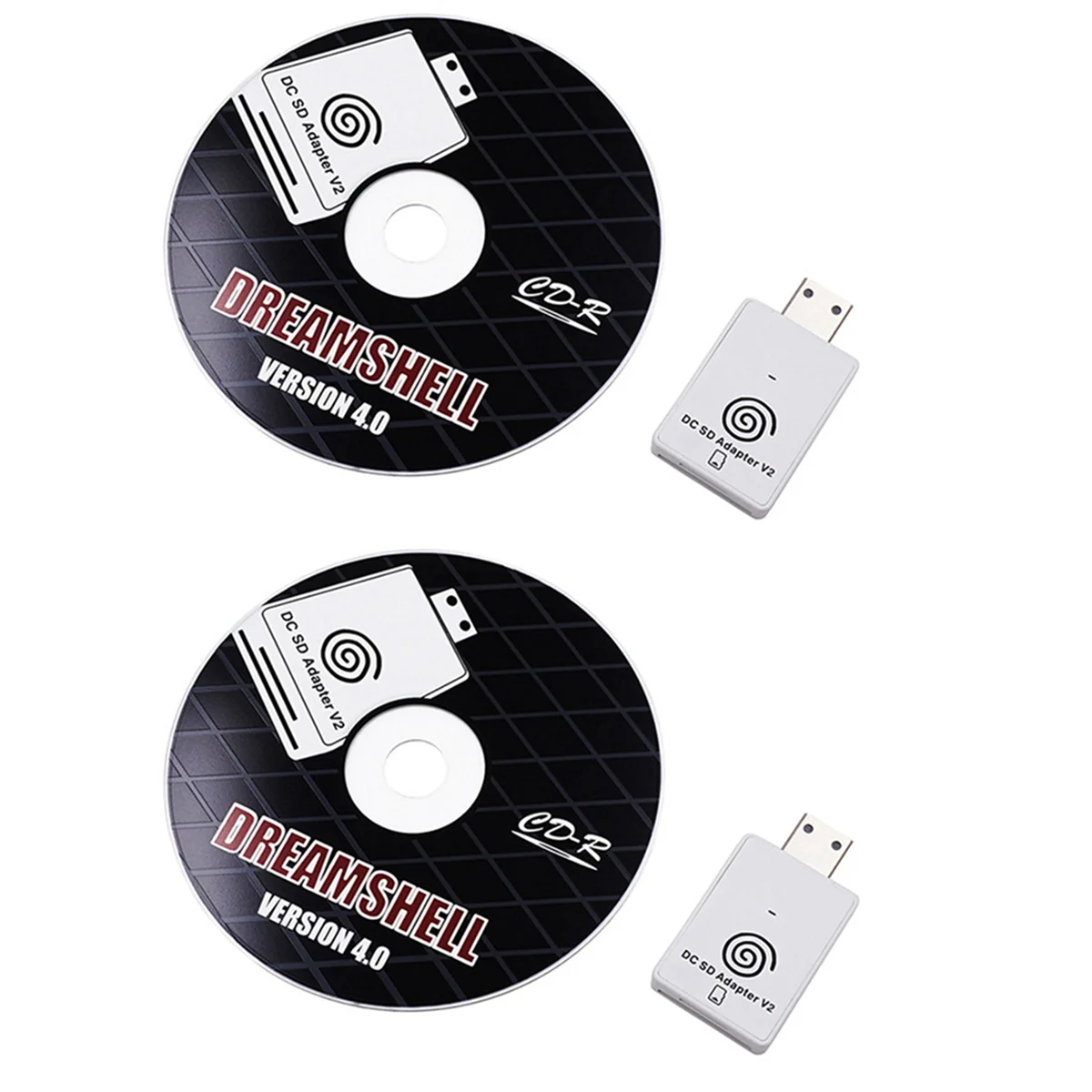 2X Dc Sd Tf Card Adapter Reader V2 Voor Per Sega Dreamcast En Cd Met Dreamshell Boot Loader