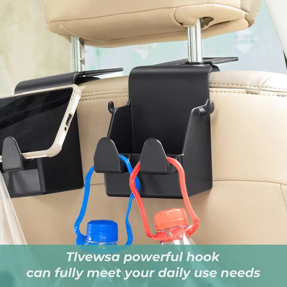 Car Seat Hook Stable Easy Installation Convenient Use Rear Interior Portable Headrest Hanger for Taxi