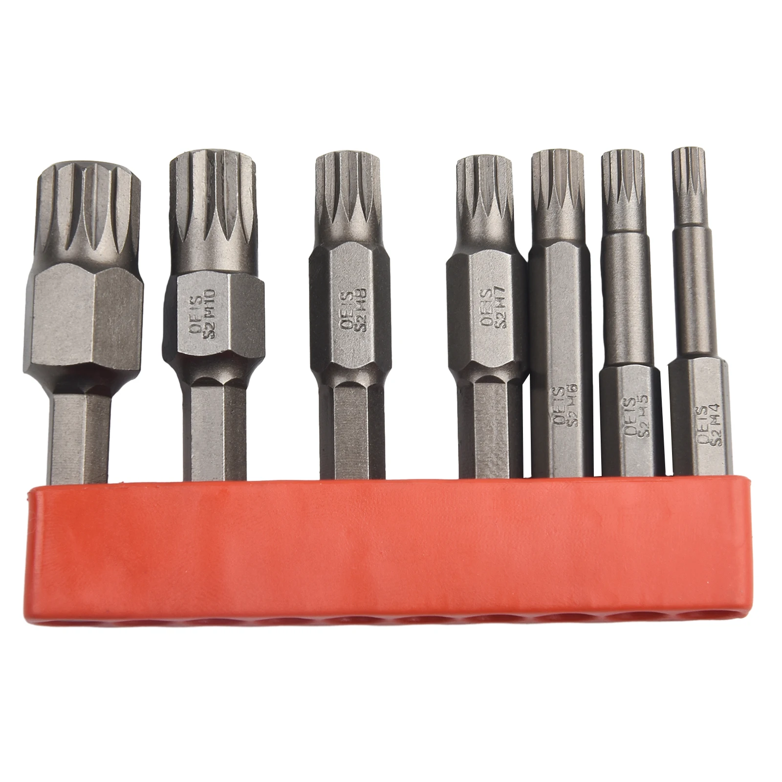 Yakamoz XZN Bit-Set 7-teilig – M4 Bis M12, Magnetisch, S2-Stahl, Für Dreifach-Vierkant-Schrauben