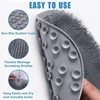 Foot & Back Scrubber Body Shower Brush Reusable Silicone Brush Foot Wash Mat Multifunction Sucker Wall Mat Foot Bathing Tool 3