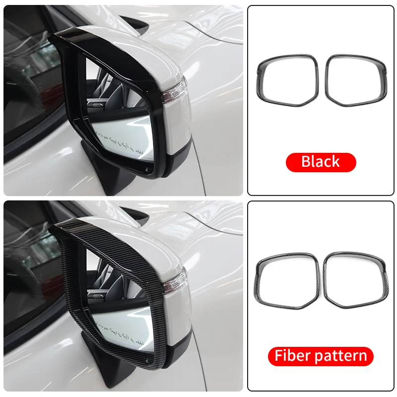For Toyota Land Cruiser 300 Rearview Mirror Rainproof Cover Rain Eyebrow LC300 Exterior Upgrade Accessories rearview mirror rain shield rearview mirror rain eyebrow rearview mirror rain guard