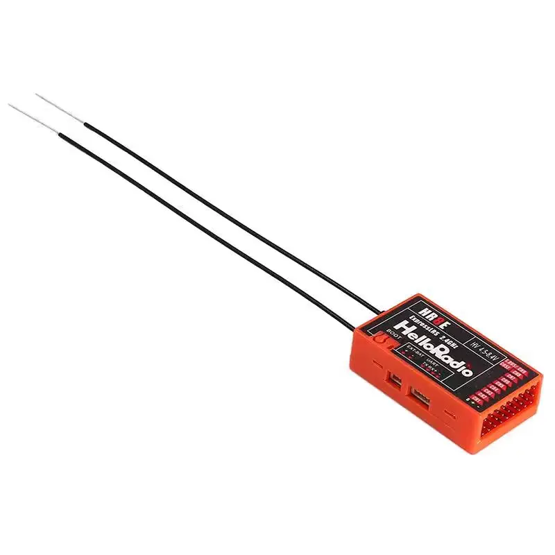 Récepteur ELRS HelloRadio HR8E 2.4G PWM 9CH pour avion RC