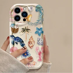 Custodia per telefono Wave 3D con vita marina vibrante - Cover in TPU morbido
