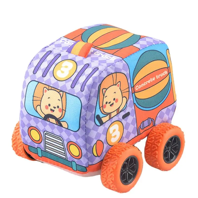 

Friction Vehicle Toys Activity Car Soothing Toys With Cute Cartoon Designs Hand-Eye Coordination Fine Motor Vehicle Toys Fun And