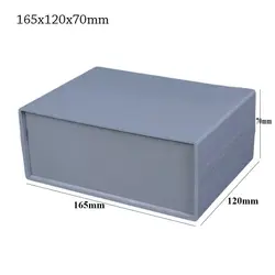 Waterproof Grey ABS Plastic Electronic Project Storage Case - 7 Size Options for DIY and Power Supply Projects (165x120x70mm)