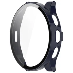 Premium Tempered Glass & Plating TPU Protective Watch Case - Venu 3s 41mm (9 PC Midnight Blue)