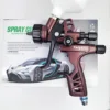 Upper Pot Spray Gun 1.3mm Auto Furniture Leather Sheet Metal Paint Spray Gun High Atomization 6800 Gravity Manual Pneumatic Tool 1