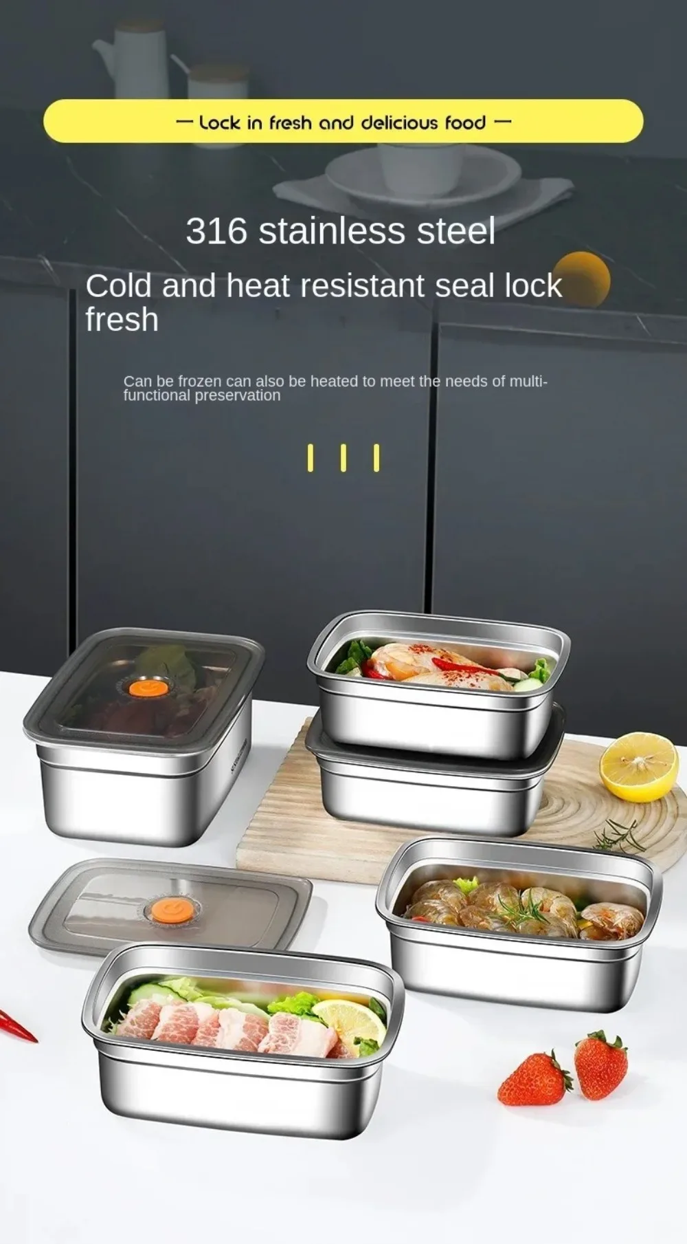 Stainless Steel Bento Box Image 2