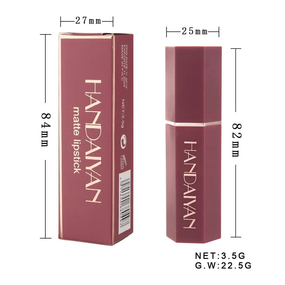 Matte moisturizing lip liner set durable waterproof non-decolorizing non-stick cup lip pencil set