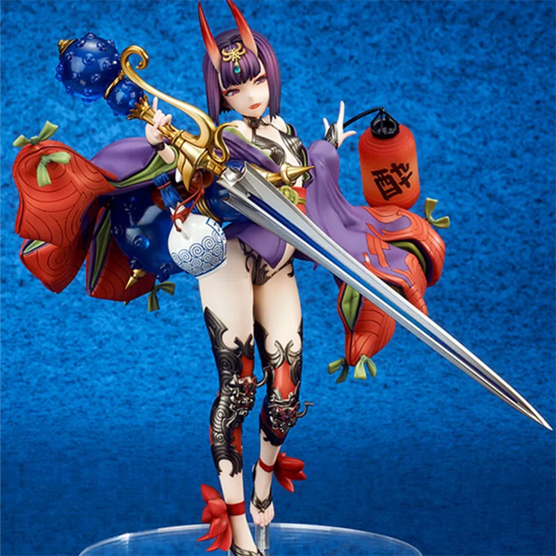 

Оригинал quesQ: Fate FGO Shuten-Douji Hold the sword 24 см, ПВХ экшн-модель, игрушки, фигурки, коллекционная кукла, подарок