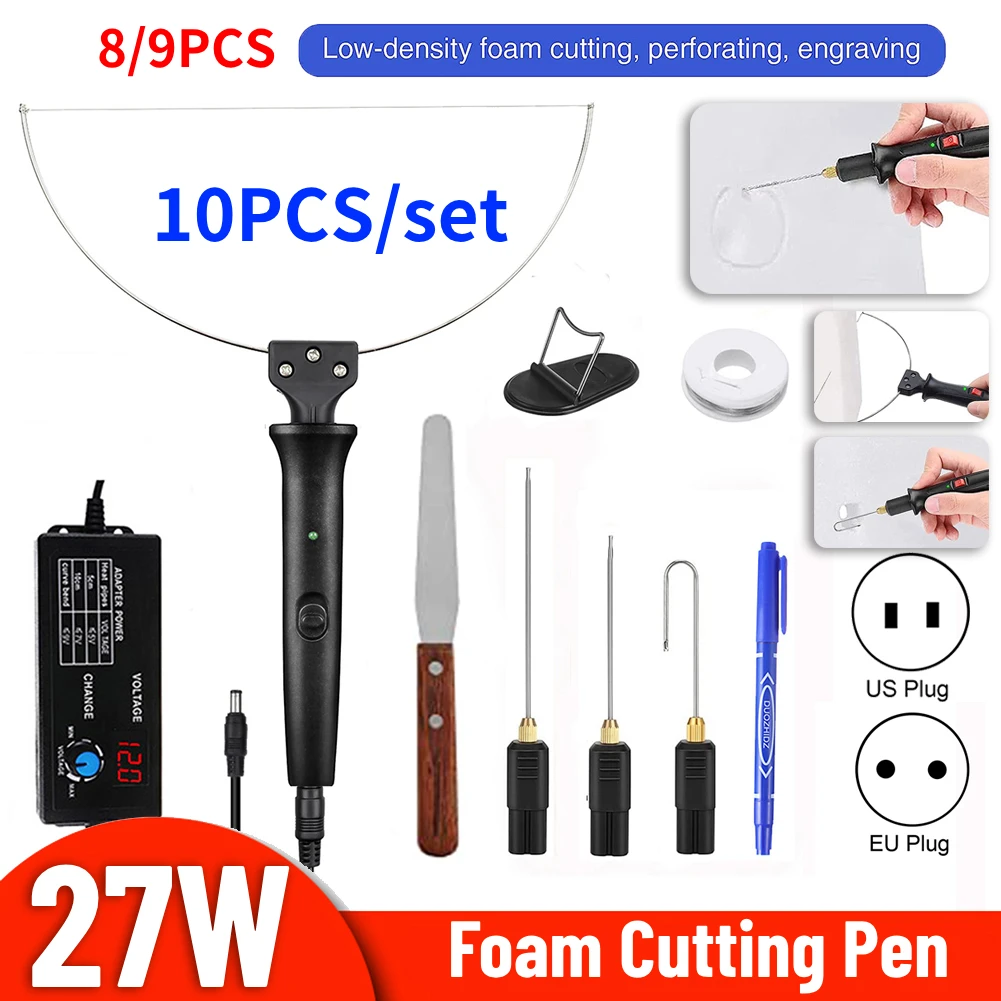 8910pcElectricFoamCutterKitFoamCuttingPenwithTransformer