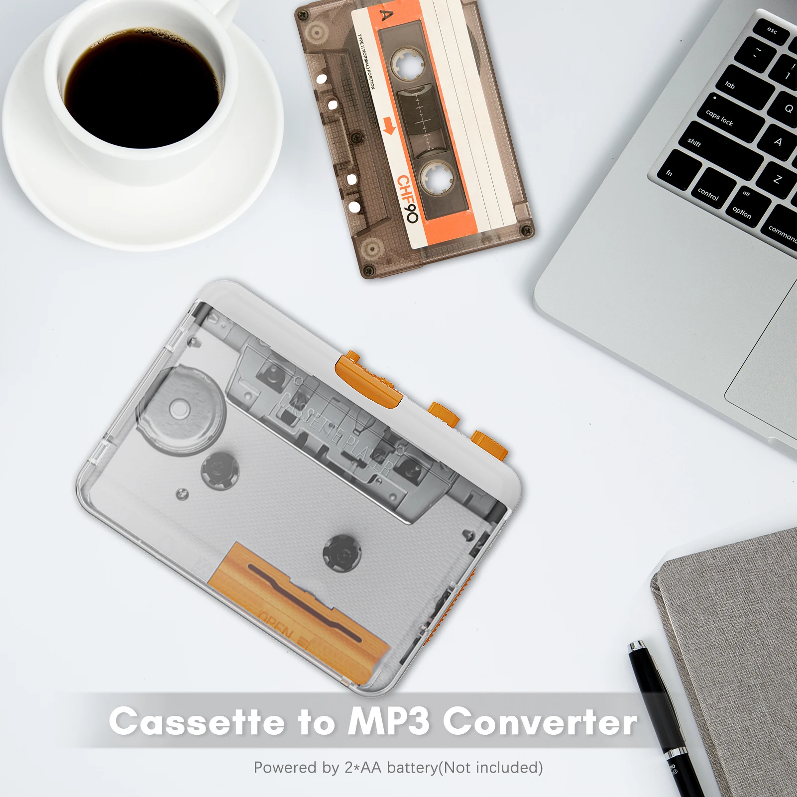 Tape Player USB Cassettes Recorder Cassette to MP3 / CD Converter Compatible with Laptops cassette player