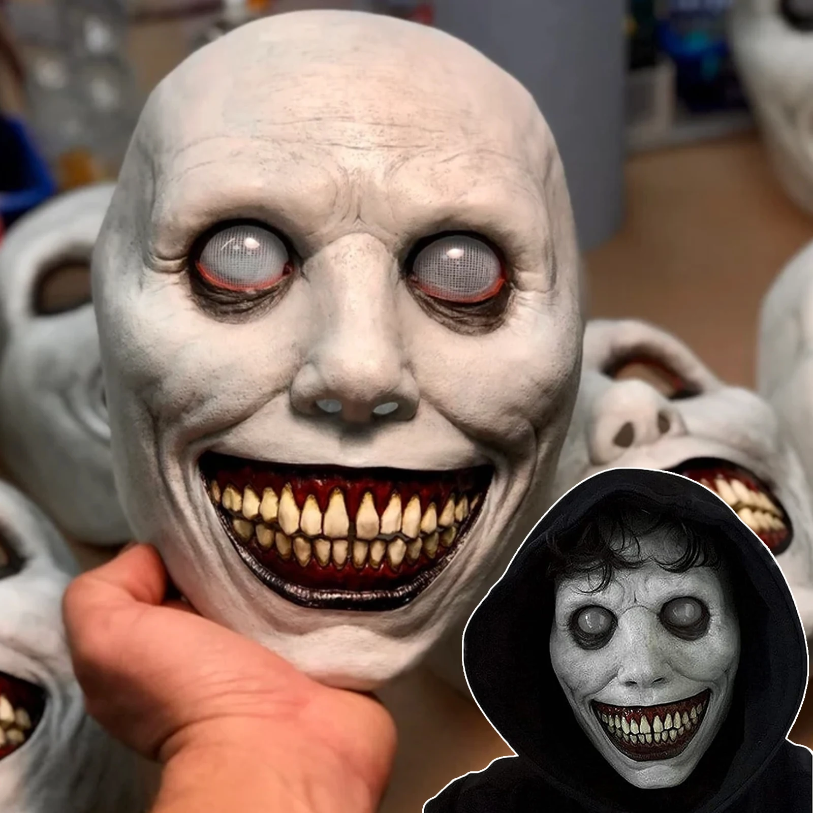 Evil Mask Meme: The Exorcist Smiling Demon Mask That Took Halloween by Storm, image size:1600x1600
