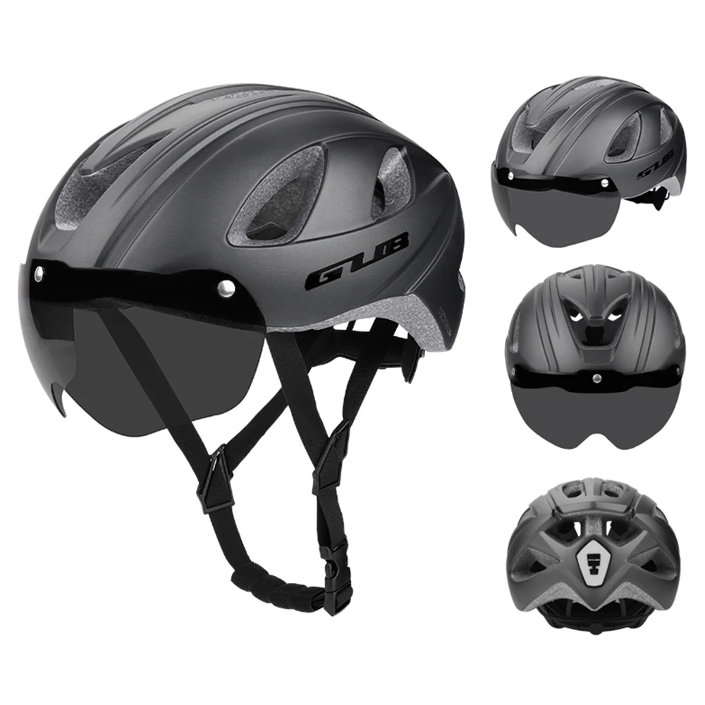 

Bike Helmet with Rear Light Magnetic Goggles Women Men Lightweight Breathable Safety Helmet Professional Safety Equipment
