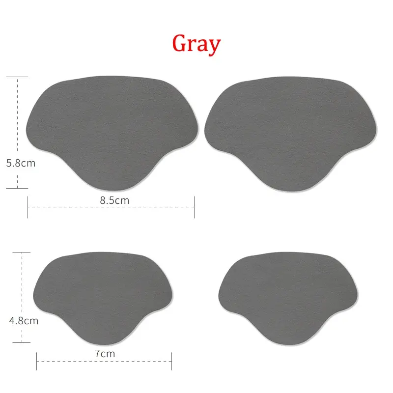 Kit De Réparation Auto-adhésif Pour Talons De Chaussures - Patchs Souples Pour Trous Intérieurs, Blanc/gris, Durable