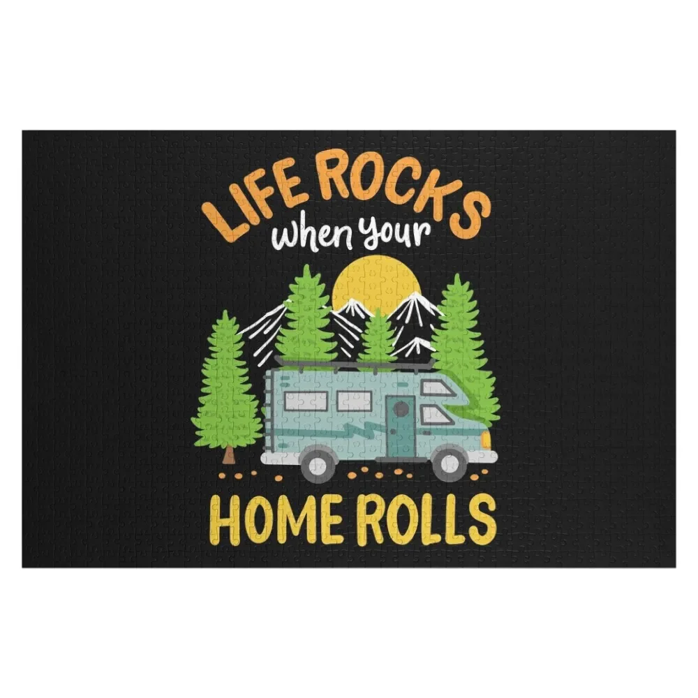 

RV Camping RV Camper Jigsaw Puzzle For Children Wood Photo Personalized Puzzle