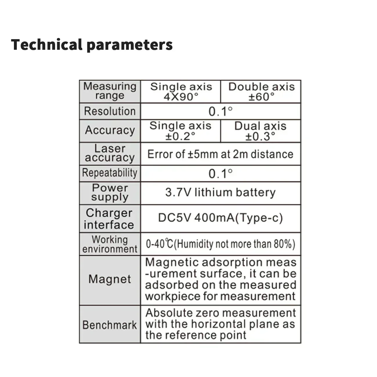 SHAHE Type-C Charging Laser Protractor Digital Inclinometer Angle Ruler Gauge Multifunctional Large LCD Screen Angle Finder digital angle gauge,plastic protractor ruler,adjustable angle gauge