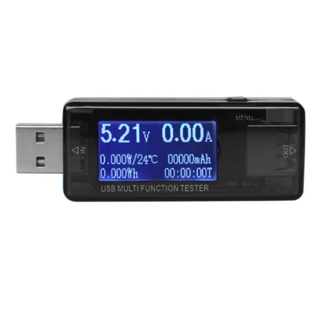 KWS-MX16 USB Multi-functional Charger Tester LCD Mini age Current Meter