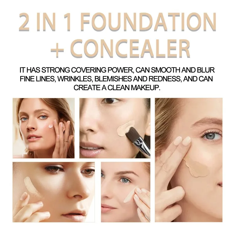 Cosmetics Concealer Foundation Cream Full Skin Professional Face Blemish Cover Dark Spot Tattoo Contour Makeup Liquid Concealer 4