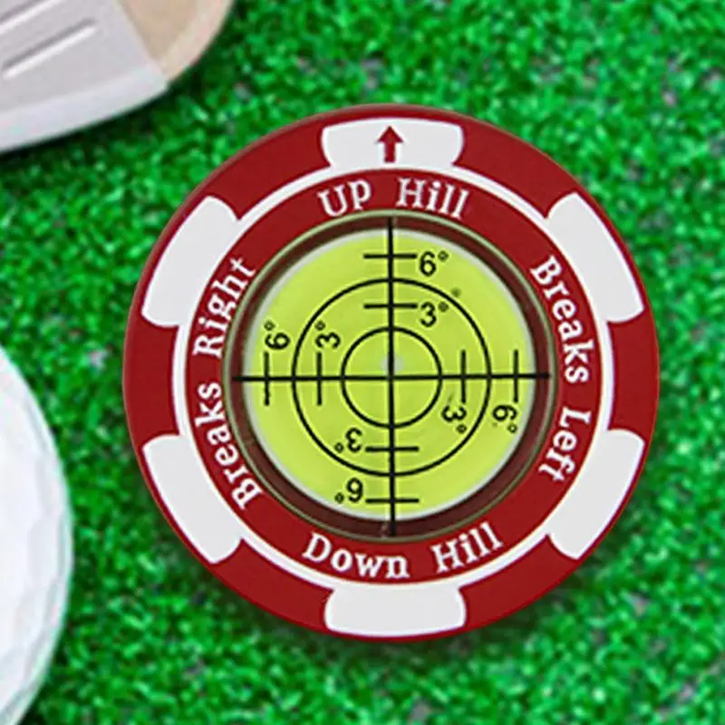 Golf Green Reader Rustproof Zinc Alloy Glof Hat Clip Ball Marker Golf Putting Tools Portable Accessories For Lovers
