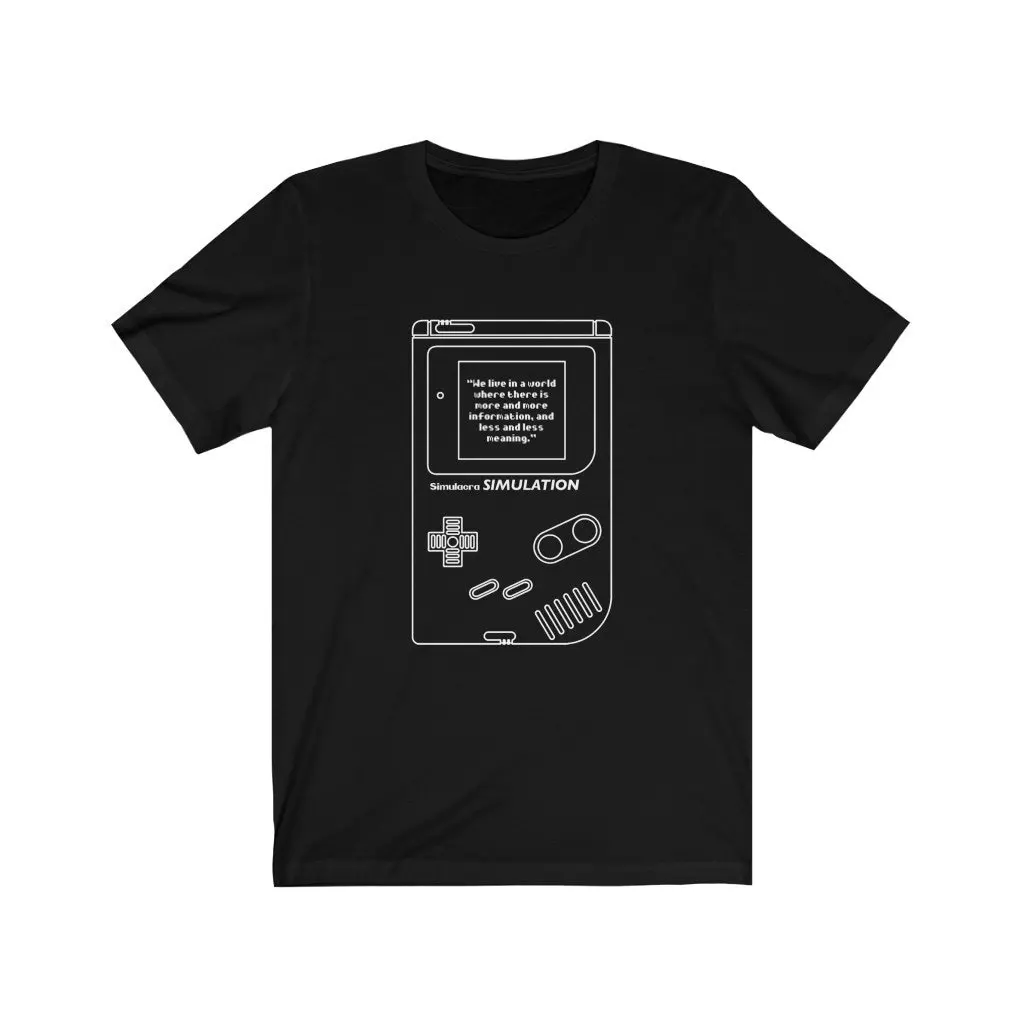 8-bit Baudrillard Philosophy T-shirt