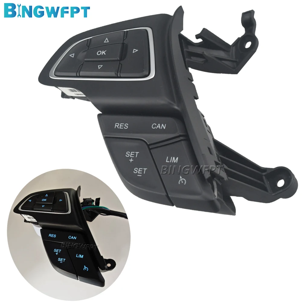 

For Ford Focus Mk3 2015-2017 Kuga 2017 Audio Volume Phone Cruise Control Switch Steering Wheel Buttons With Cable