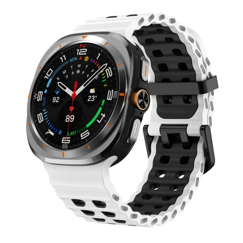 Two-Tone Silicone Ocean Strap Bracelet Wristband