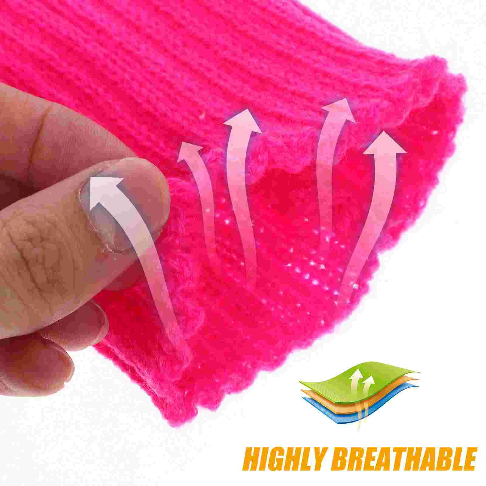 Retro 80S Women Costume Accessories Set Neon Fanny Pack Leg Warmers Headband Sweat Bands Sports Headwear Pu Arm Band