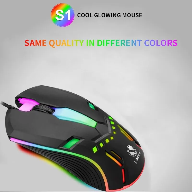Wired Backlit USB Mouse Competitive Gaming Mouse Notebook Office Luminous