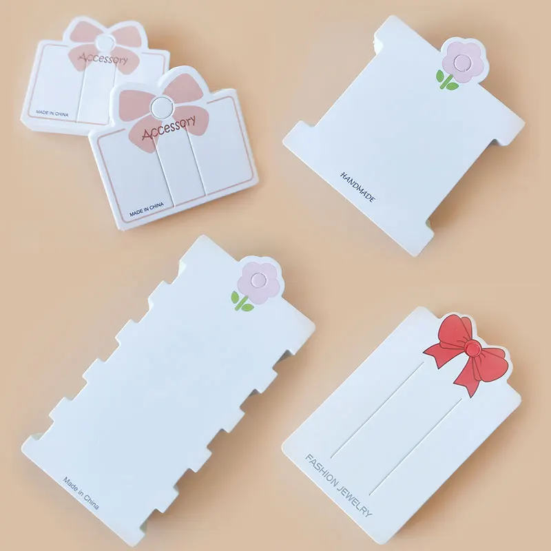 50pcsCuteHairAccessoriesCardboardDisplayCardLabelsfordiyHair