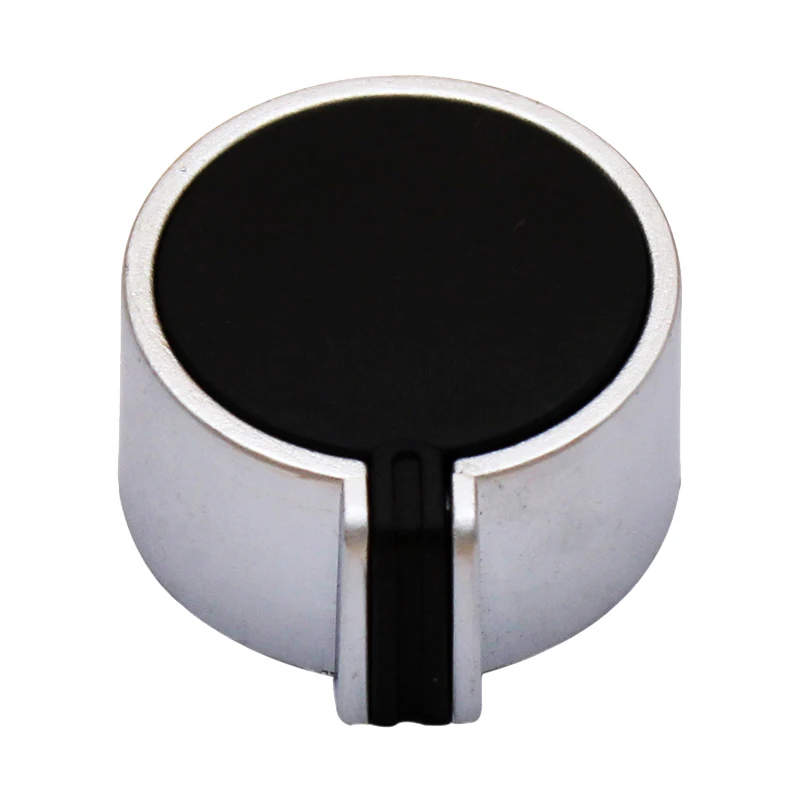 Universal Zinc Alloy Knob Switch Metal Rotary High Temperature Nickel Plating Control Kitchen Stove Accessories for Gas Oven