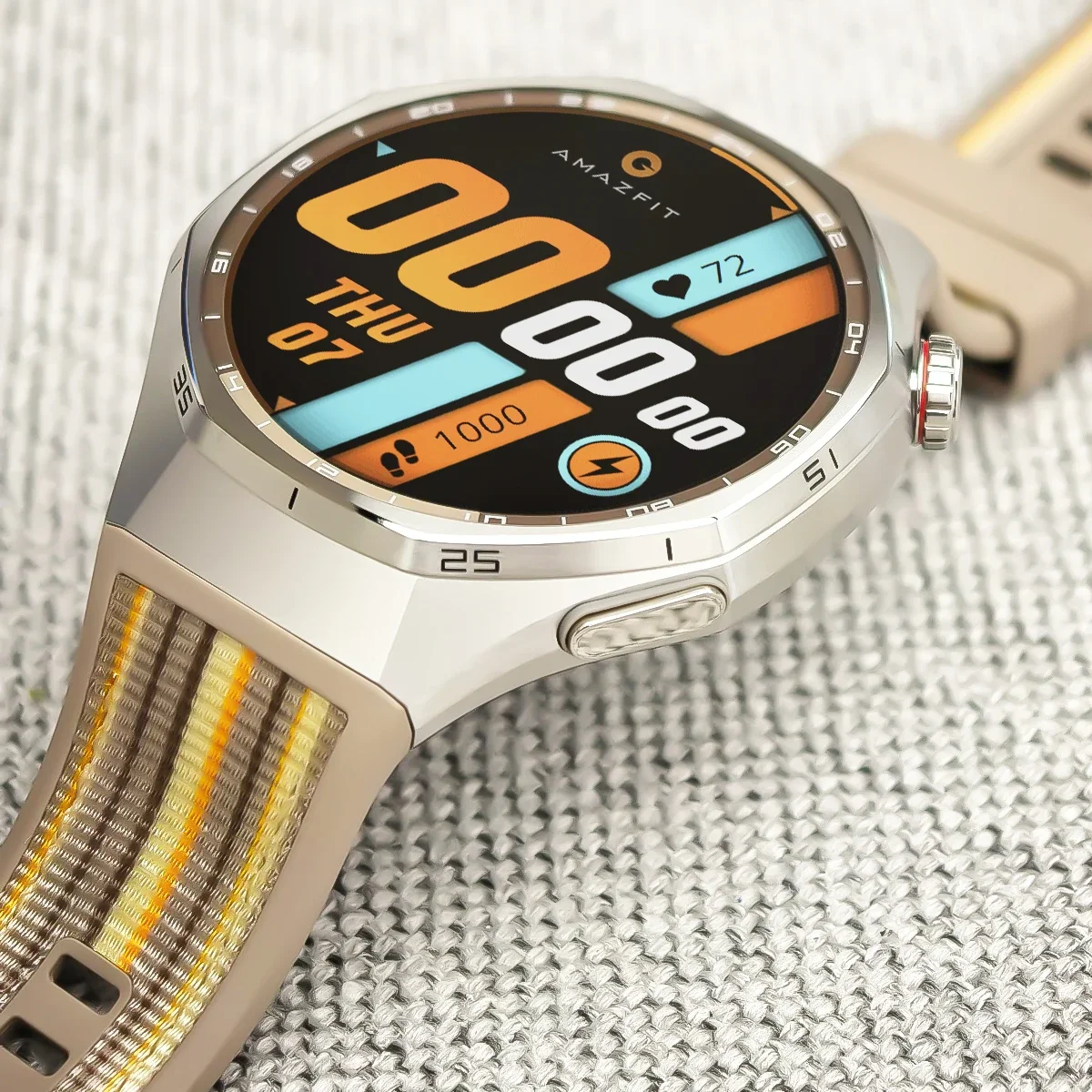 Premium Sports Silicone Nylon Woven Strap for Huawei Watch GT6 Pro 46mm