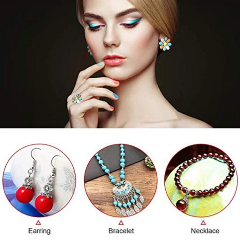 Jewelry Making Supplies DIY with Beads Findings Jewellery Pliers Beading Wire for Necklace Bracelet Earrings