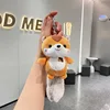 Kawaii Mini Squirrel Stuffed Animals Pendant Decorations Keychain Key Ring Backpack Squirrel Christmas Bitrhday Gift for Kids 4
