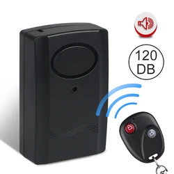 120DB Motorcycle Lock Alarm Waterproof Anti-theft Motorcycle Alarm System Motorcycle Alarm Without Installation Scooter Alarm