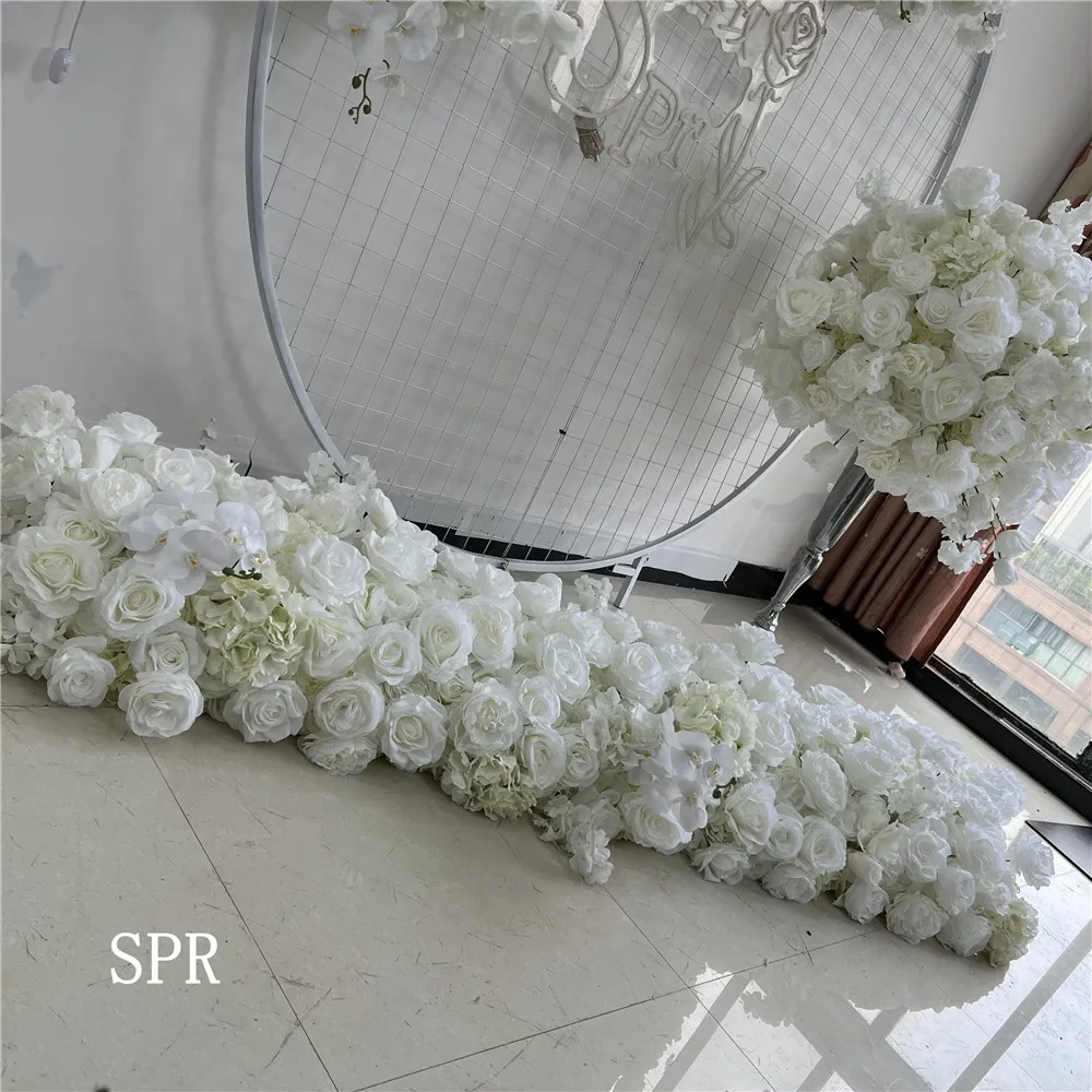 

SPR украшение, белый цвет слоновой кости, композиция, поставки, искусственная Роза, Гортензия, цветок, сценические мероприятия, свадебные входные ворота