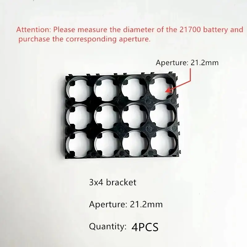 21700 Battery Holder Bracket Cell Safety Anti Vibration Plastic Brackets For 21700 Batteries Diameter 21.2mm And 21.7mm image 9