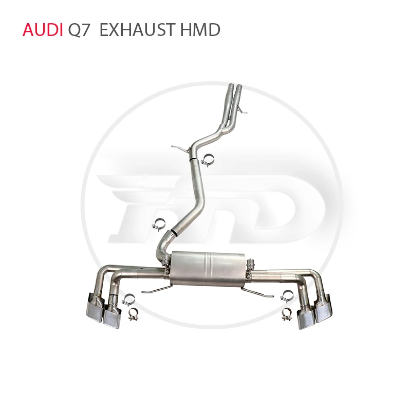 

HMD Stainless Steel Exhaust System Manifold Downpipe for Audi Q7 Auto Modification Valve Car Accessories Muffler