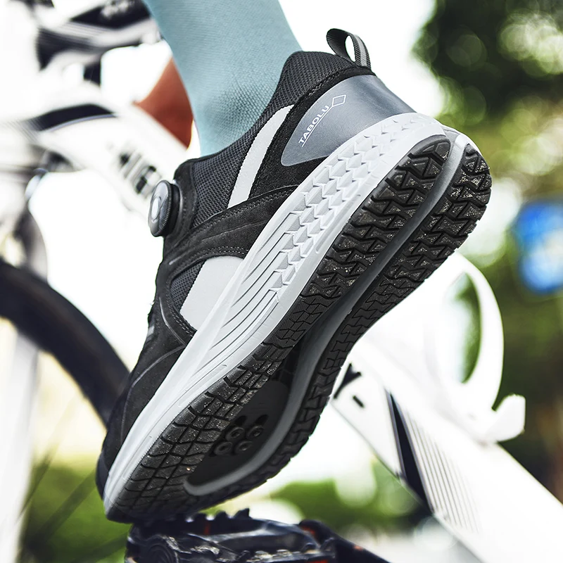 Cycling shoes mtb Men Flat Pedal Mountain Footwear Bicycle Indoor Cycling Sneaker speed Lock Cleat shoes bicycle trekking