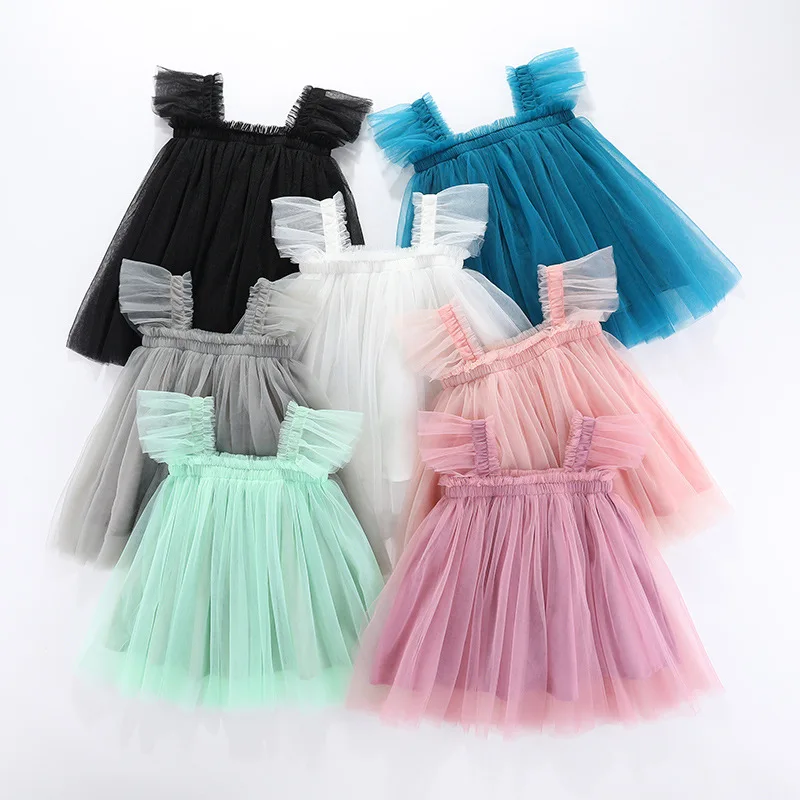 Girls Summer Tulle Dress Kids Outfit