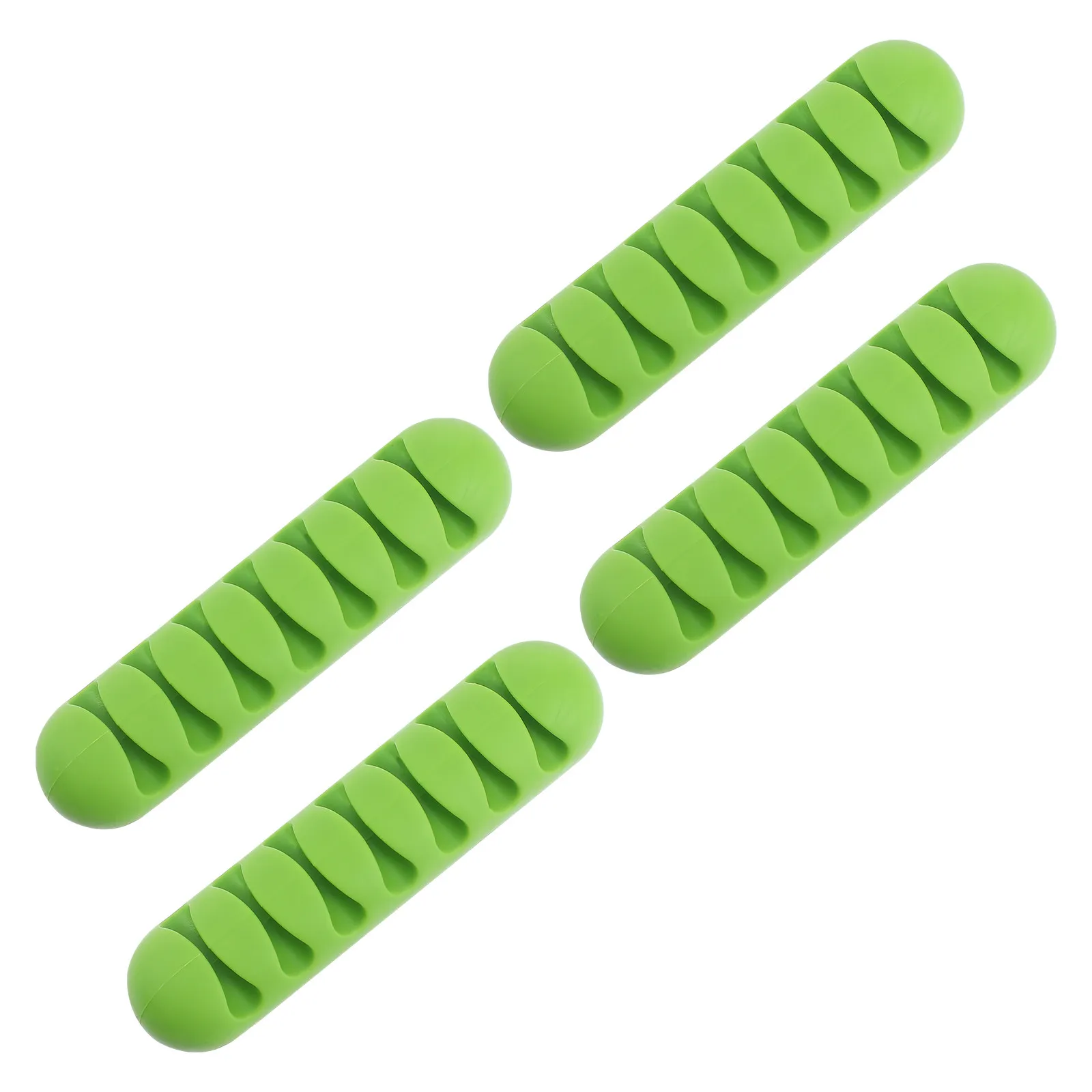 4Pcs 접착식 케이블 정리기 데스크탑 와이어 홀더 사무실 홈 데스크 코드 관리 고정 클립