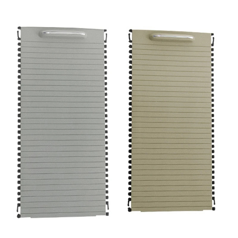 2 Pcs Car Inner Indoor Center Console Roller Blind Cover -Mercedes C/E-Calss W204 S204 W212 S212, Grey & Beig
