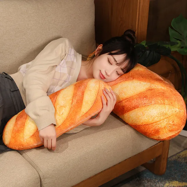 20~110cm Long Bread Pillow Stuffed Like Real Sesame S Cheese Denmark Toast  Chopped Green Onion Sleeping Hug Support Leg Gift - AliExpress