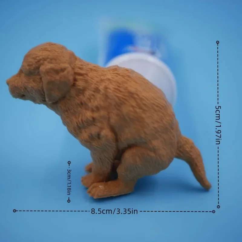 Creative 3D Printing Puppy Poop Toothpaste Dispenser Funny Dog Ass Toothpaste Cover Puppy Toothpaste Cover Dog Fan Gift 6