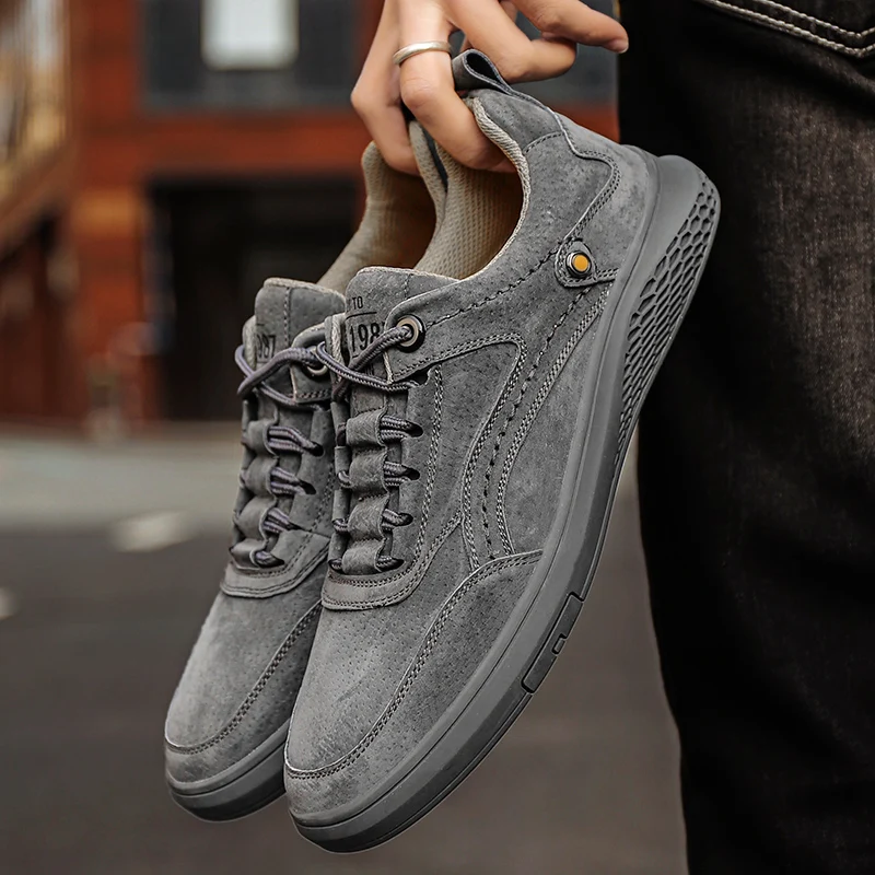 Casual Shoes Men Genuine Leather Loafers Oxfords Sneakers