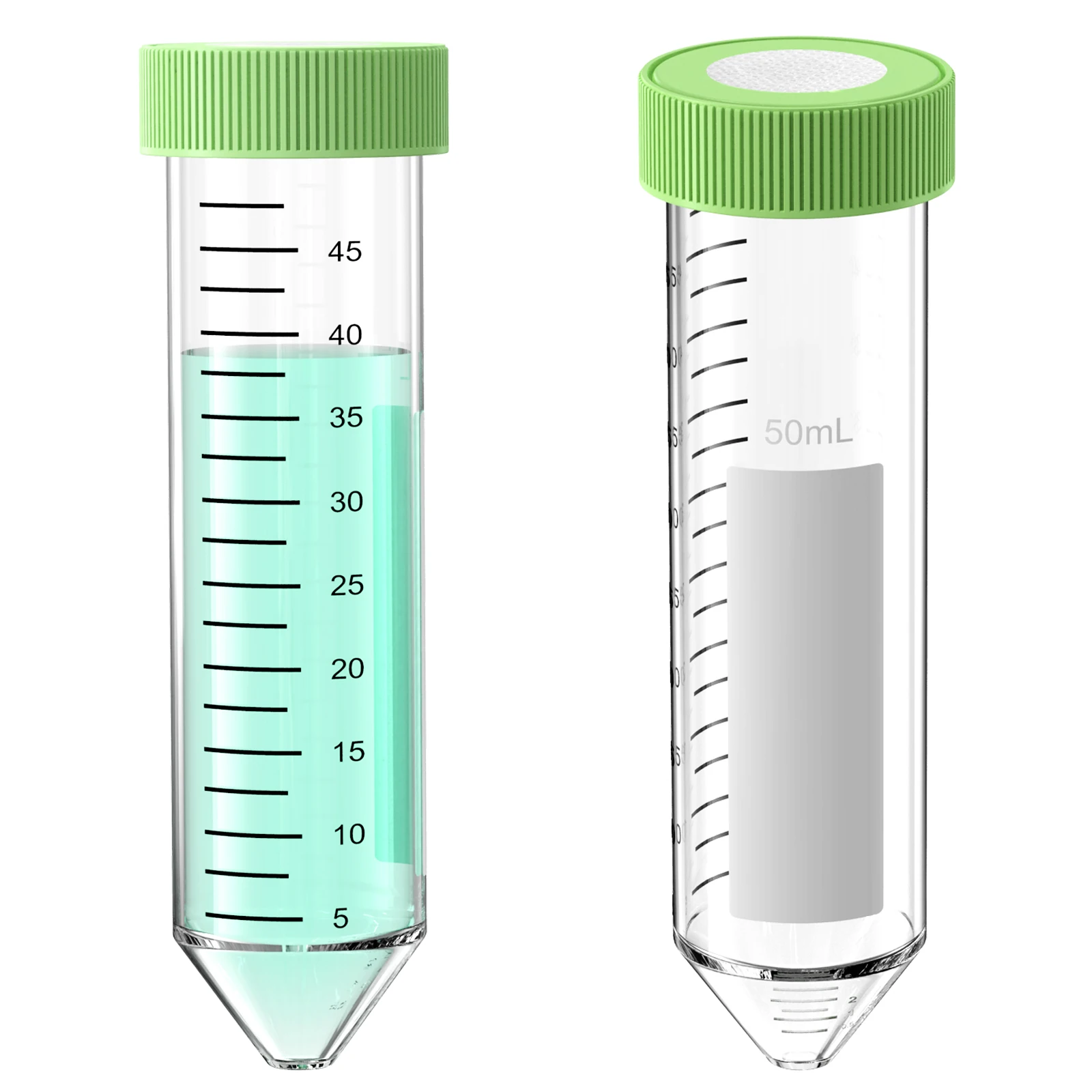 Sterile Centrifuge Tubes Vented Screw Cap for Gas Exchange with PTFE 0.22um Membrane Filter ,Sterile Package,50ml ,8pcs